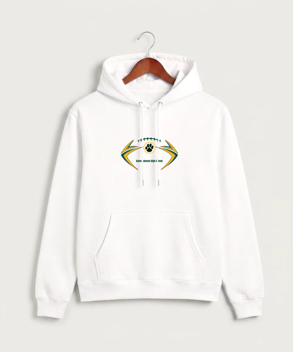 Ashwaubenon High School Football (Boys) - White Hoodie Value - Full Front