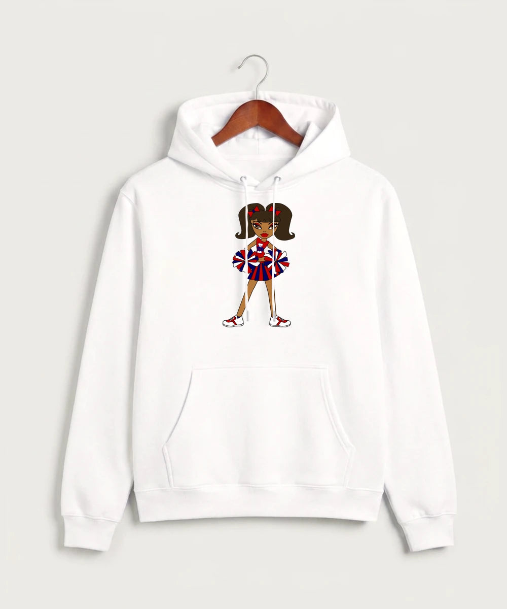 Independence High School Cheer Team - White Hoodie Value - Full Front