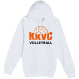 KVCC Volleyball - White Hoodie Value - Full Front