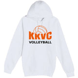 KVCC Volleyball - White Hoodie Value - Full Front