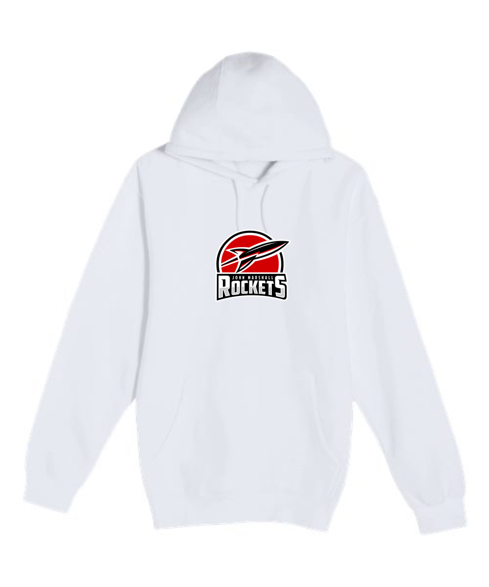 John Marshall Swim Dive - White Hoodie Value - Full Front