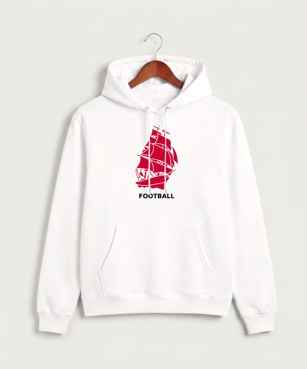 Amboy Football general - White Hoodie Value - Full Front