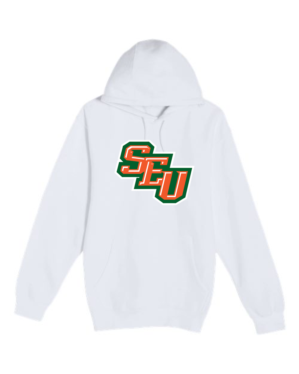 Sleepy Eye United Football - White Hoodie Value - Full Front