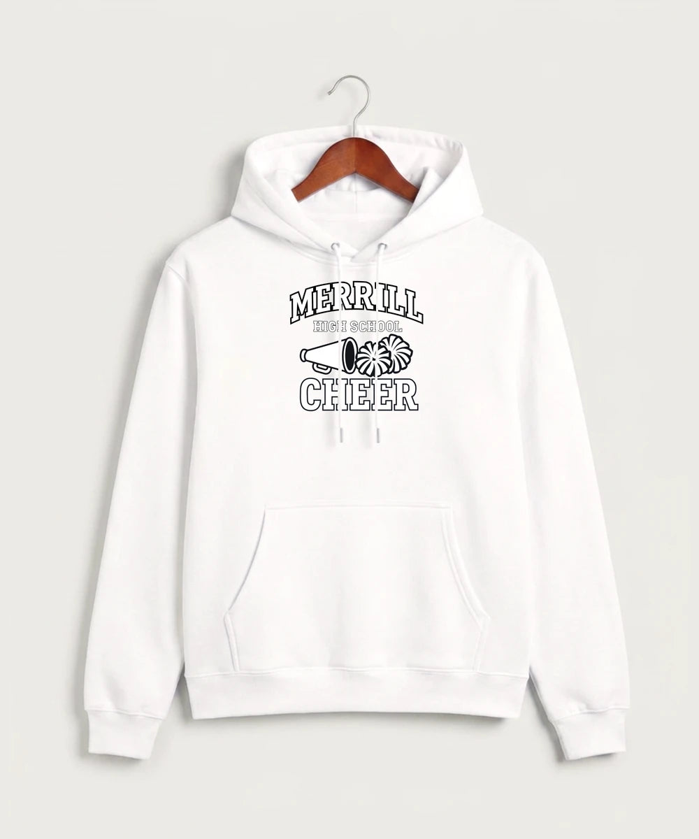 Merrill Dance and Cheer - White Hoodie Value - Full Front