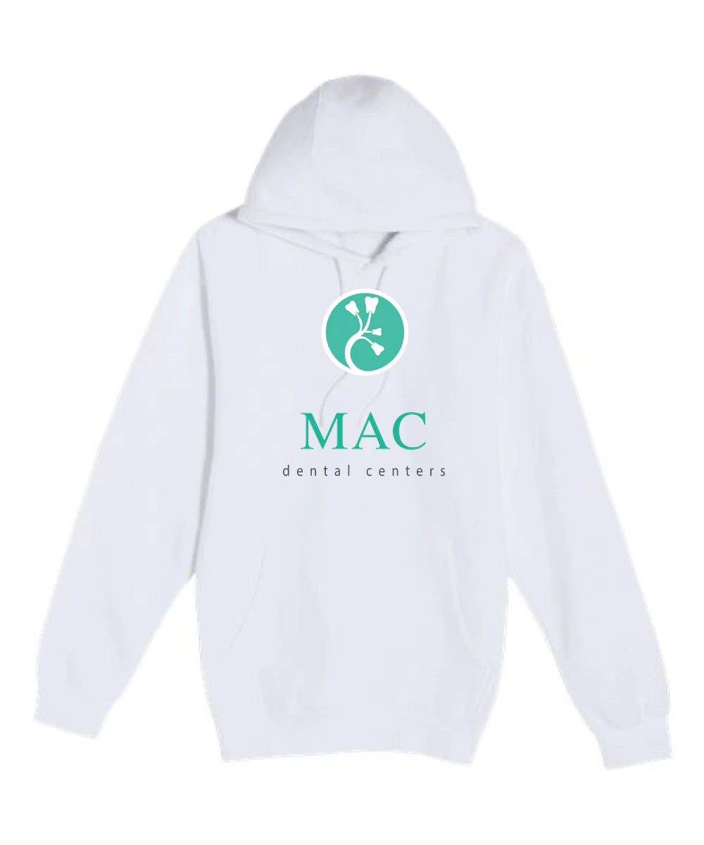 Mac Dental Business - White Hoodie Value - Full Front