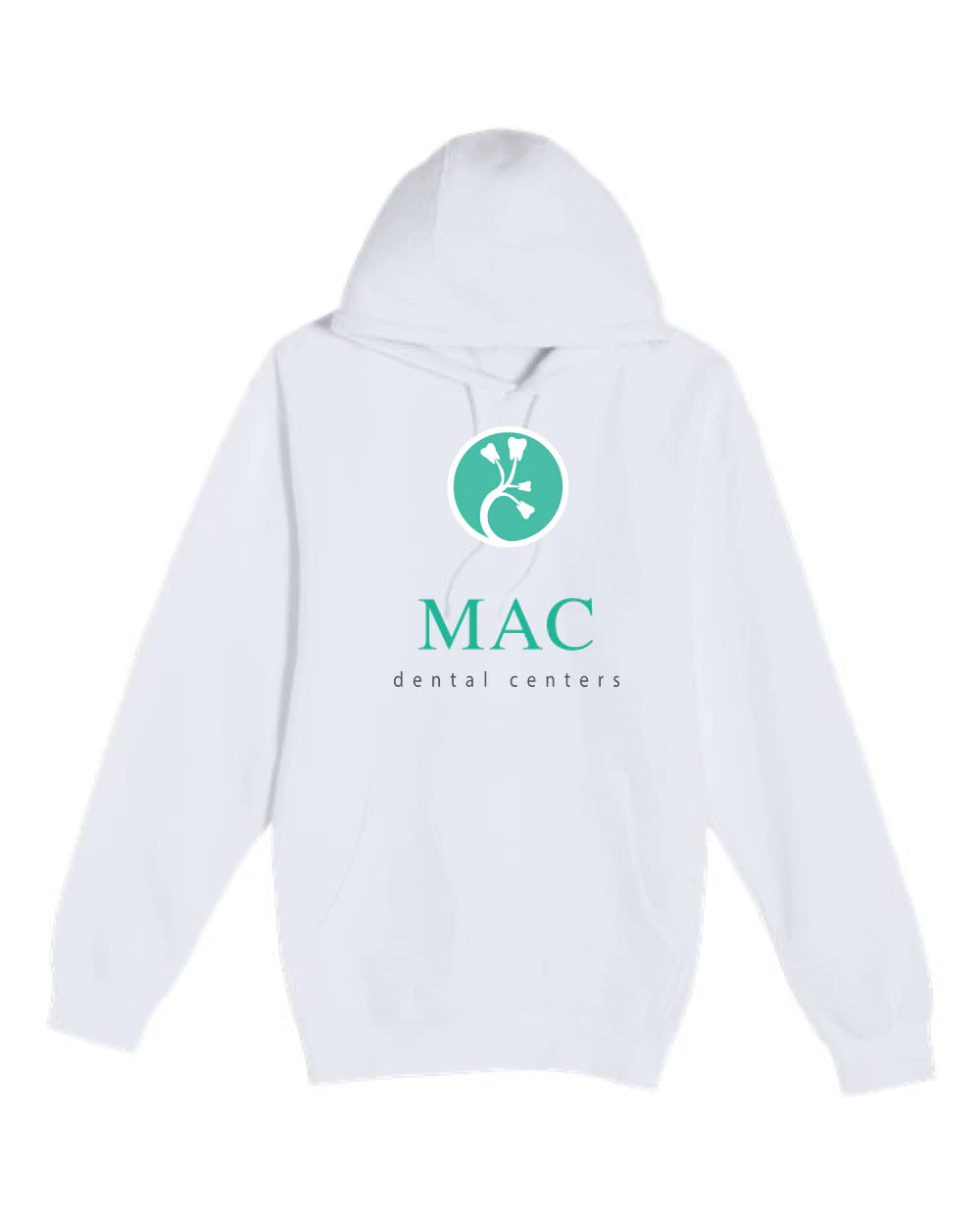 Mac Dental Business - White Hoodie Value - Full Front