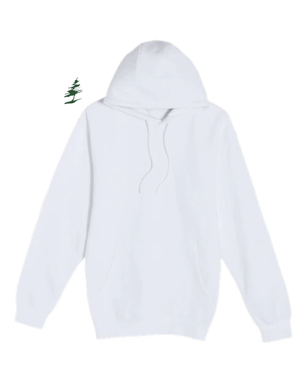 DC Everest Middle School Football — example store - White Hoodie Value - Full Front