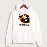 Giltner High School Football - White Hoodie Value - Full Front