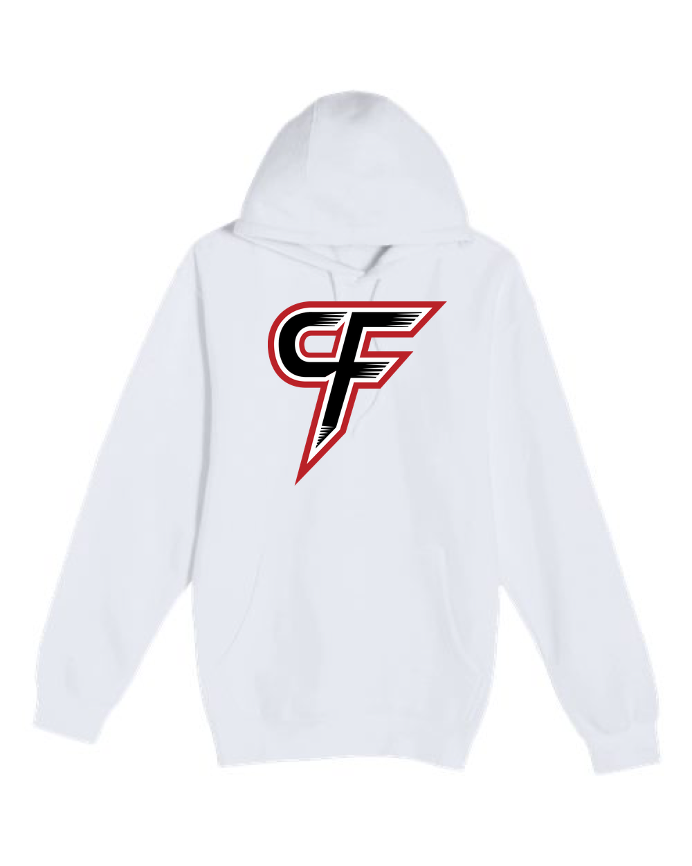 Cannon Falls Volleyball - White Hoodie Value - Full Front