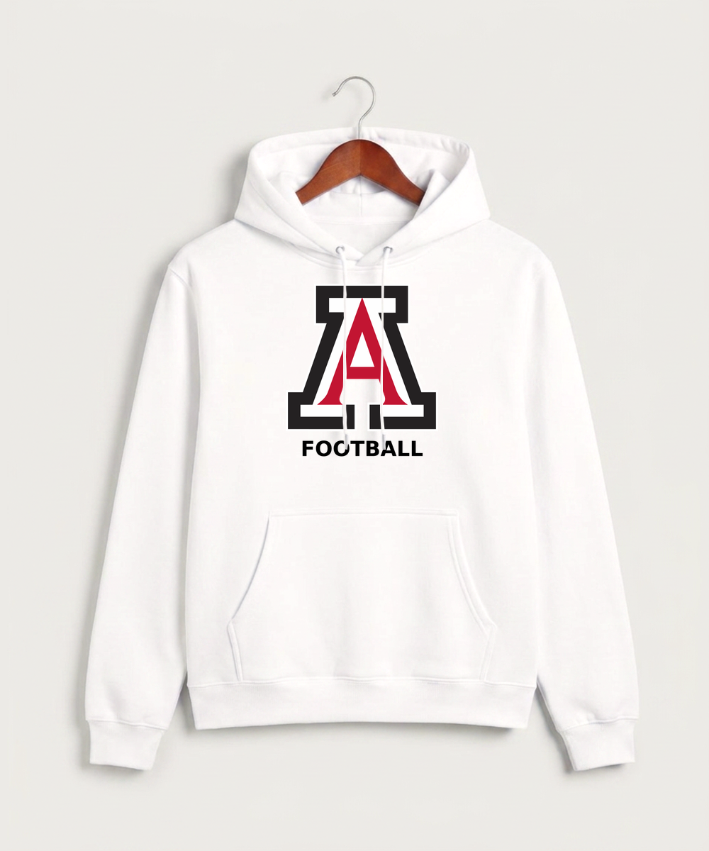 Amboy Football general - White Hoodie Value - Full Front