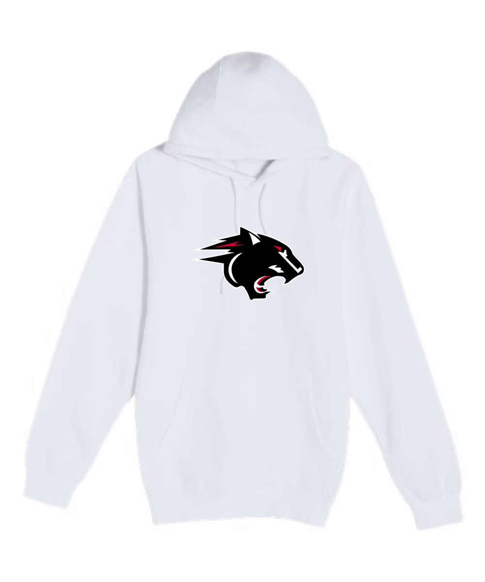 NRHEG Football - White Hoodie Value - Full Front