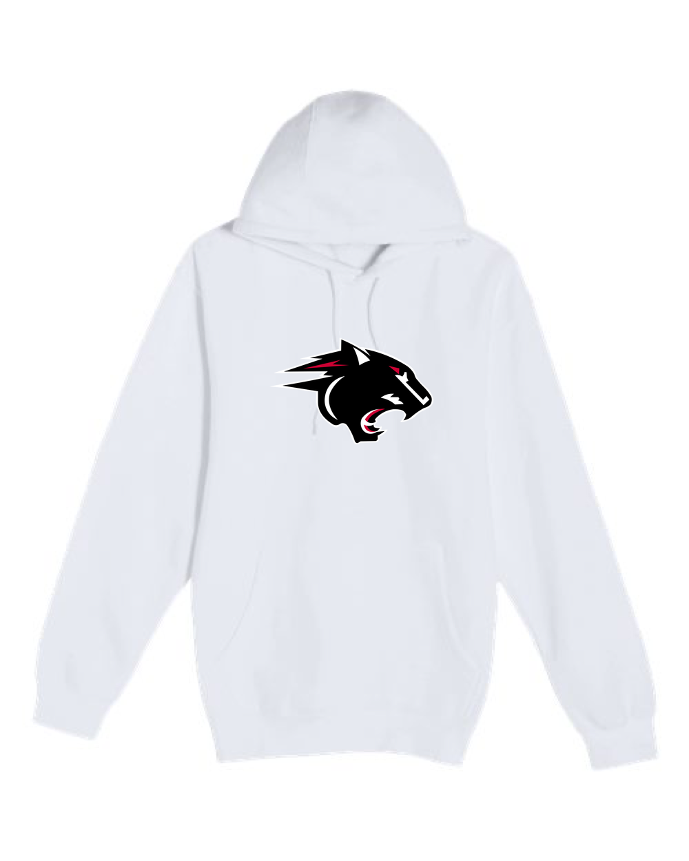 NRHEG Football - White Hoodie Value - Full Front