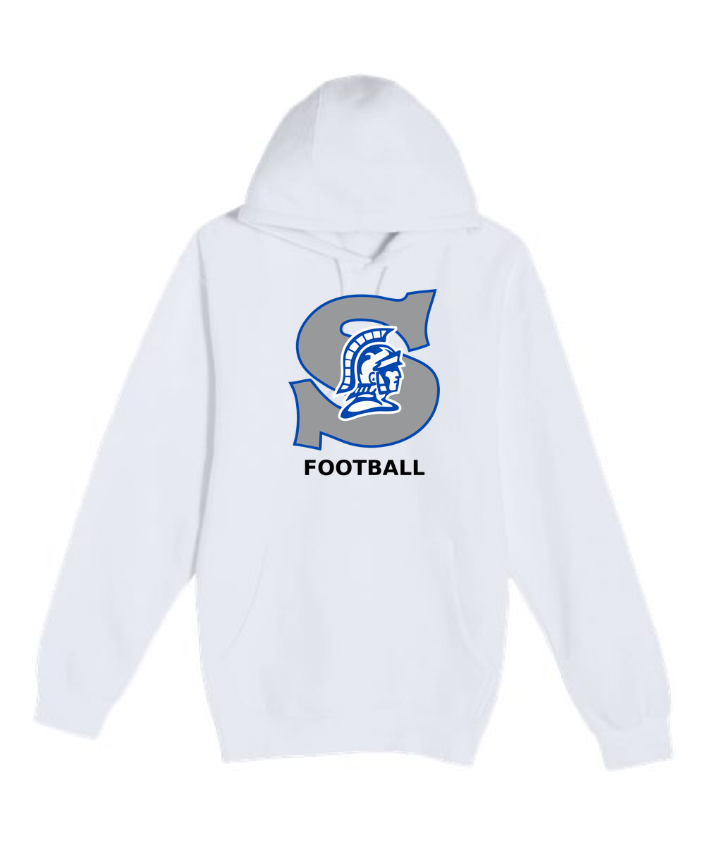 Southwest Football - White Hoodie Value - Full Front