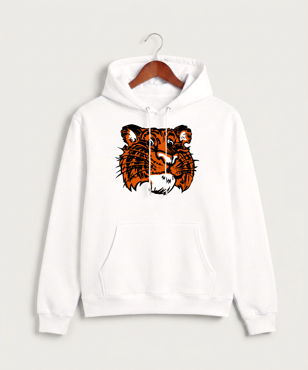 Browerville Public High School Athletics Coed - White Hoodie Value - Full Front
