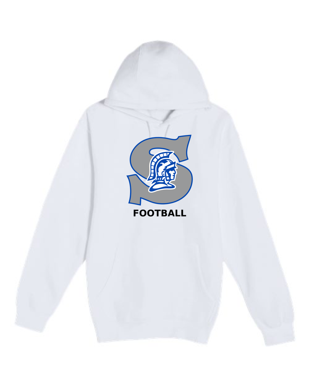 Southwest Football - White Hoodie Value - Full Front