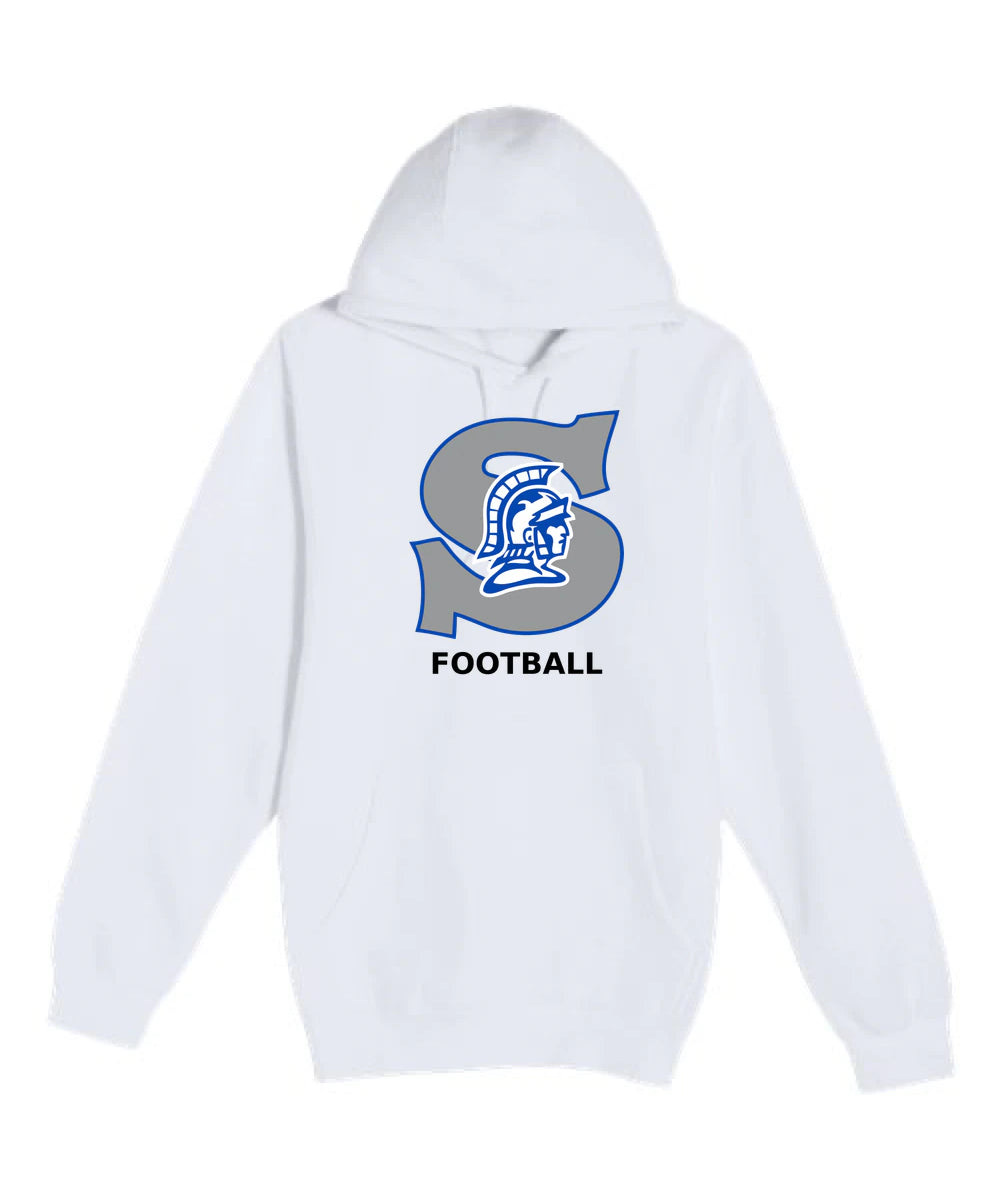 Southwest Football - White Hoodie Value - Full Front