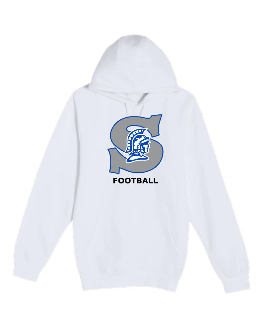 Southwest Football - White Hoodie Value - Full Front