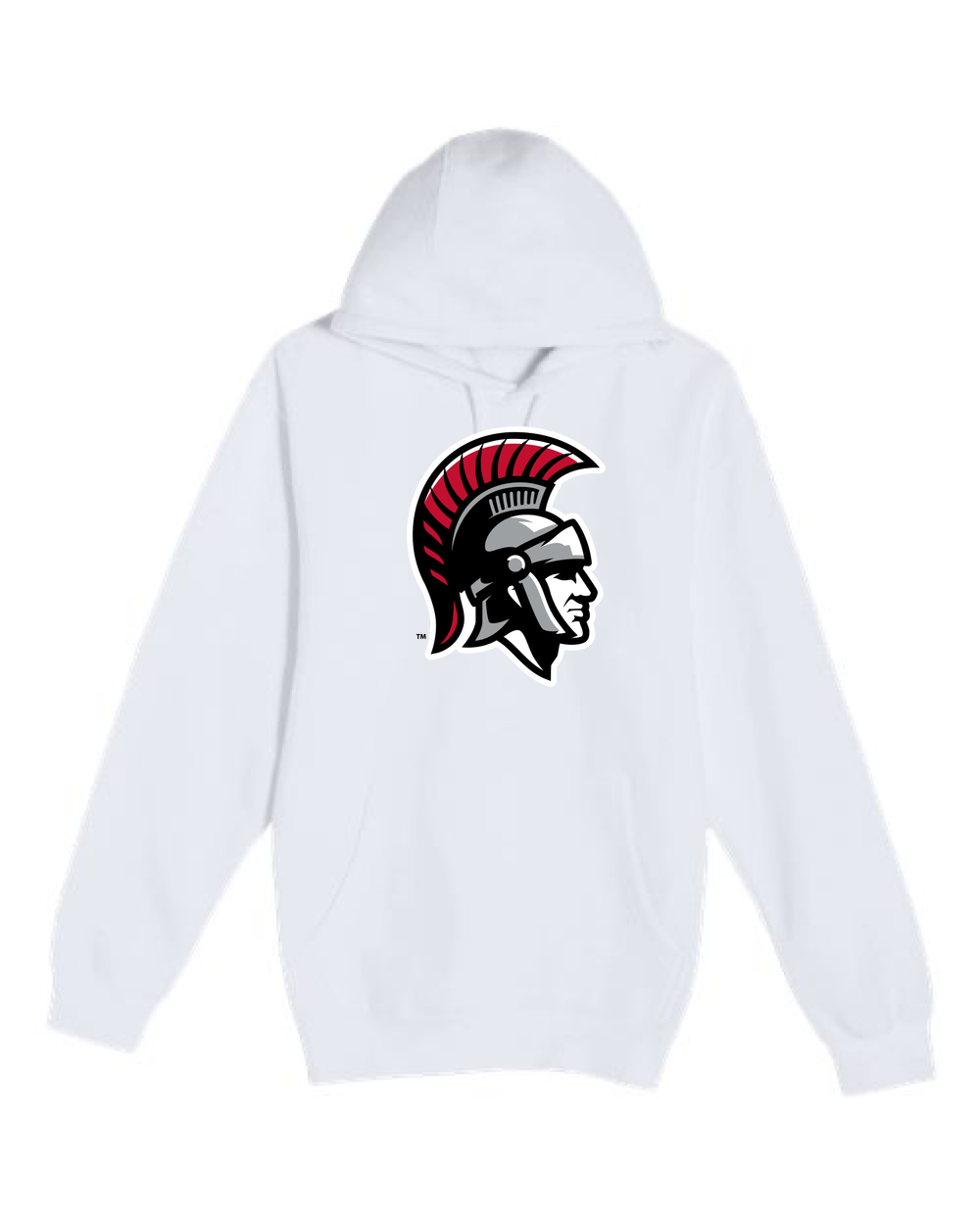 Worthington Football - White Hoodie Value - Full Front