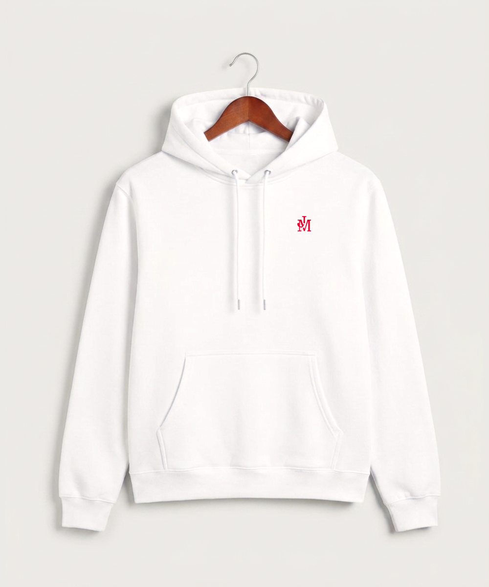 John Marshall High School Cross Country (Coed) - White Hoodie Value - Left Chest