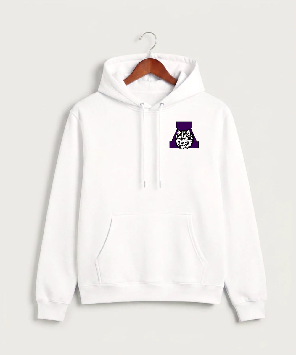 Albany High School Basketball (Boys) - White Hoodie Value - Left Chest