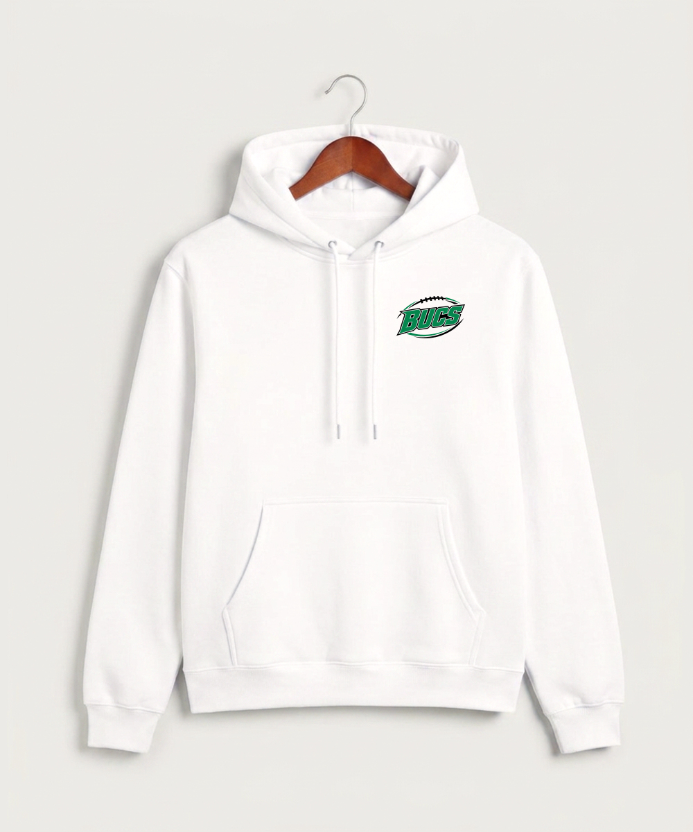 Waterville-Elysian-Morristown High School Football (Boys) - White Hoodie Value - Left Chest