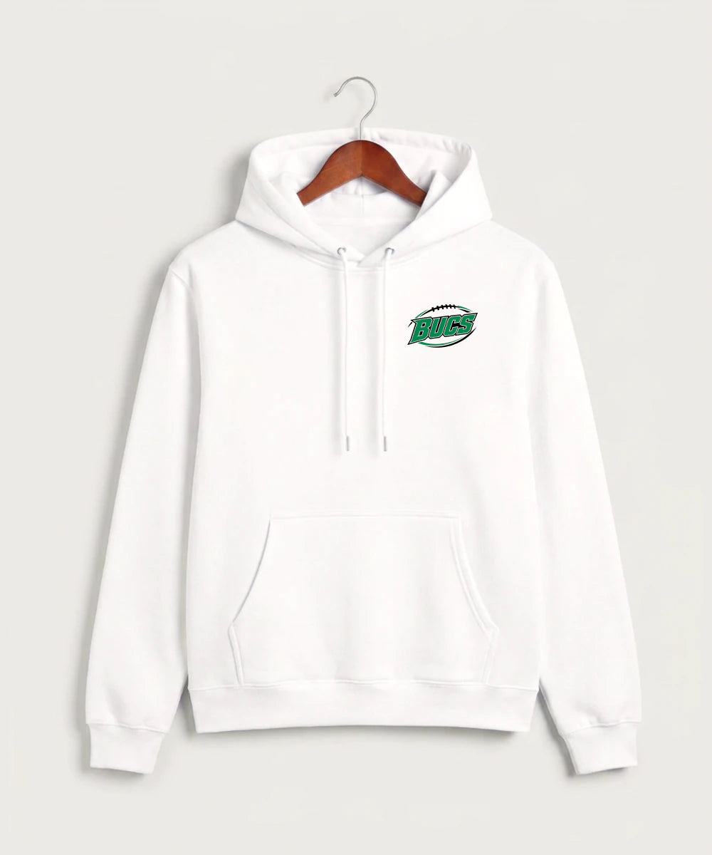 Waterville-Elysian-Morristown High School Football (Boys) - White Hoodie Value - Left Chest