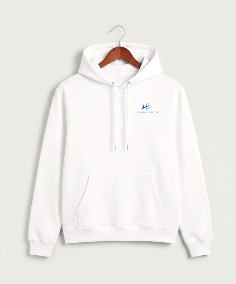 Leading Edge example_store - White Hoodie Value - Left Chest