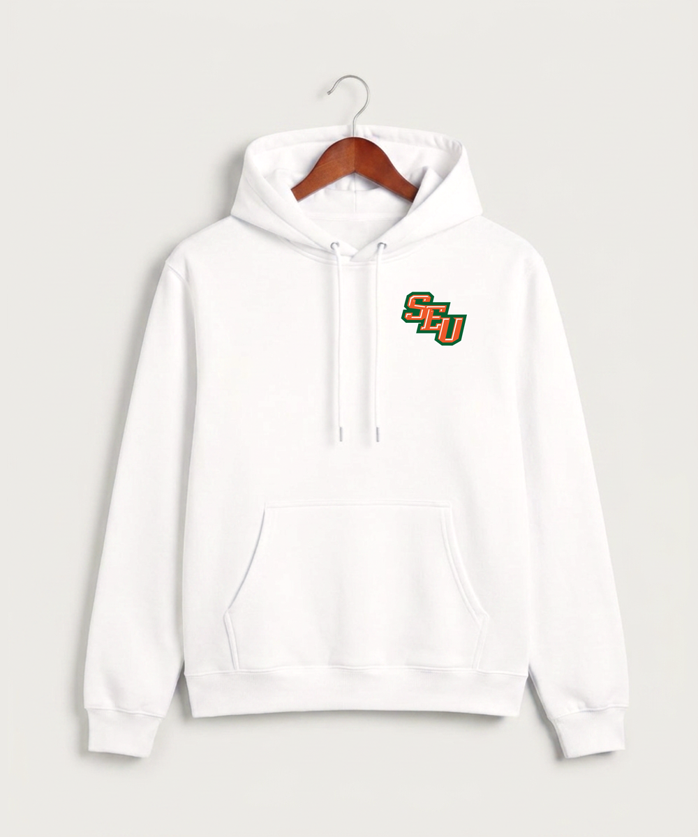 Sleepy Eye United Football (Boys) - White Hoodie Value - Left Chest