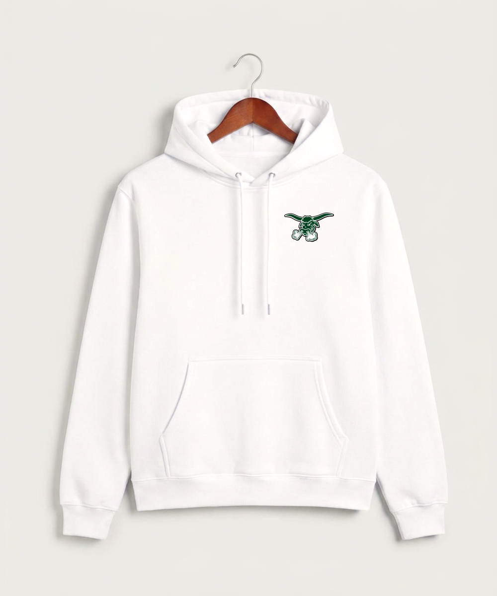 West Fargo High School Football (Boys) - White Hoodie Value - Left Chest