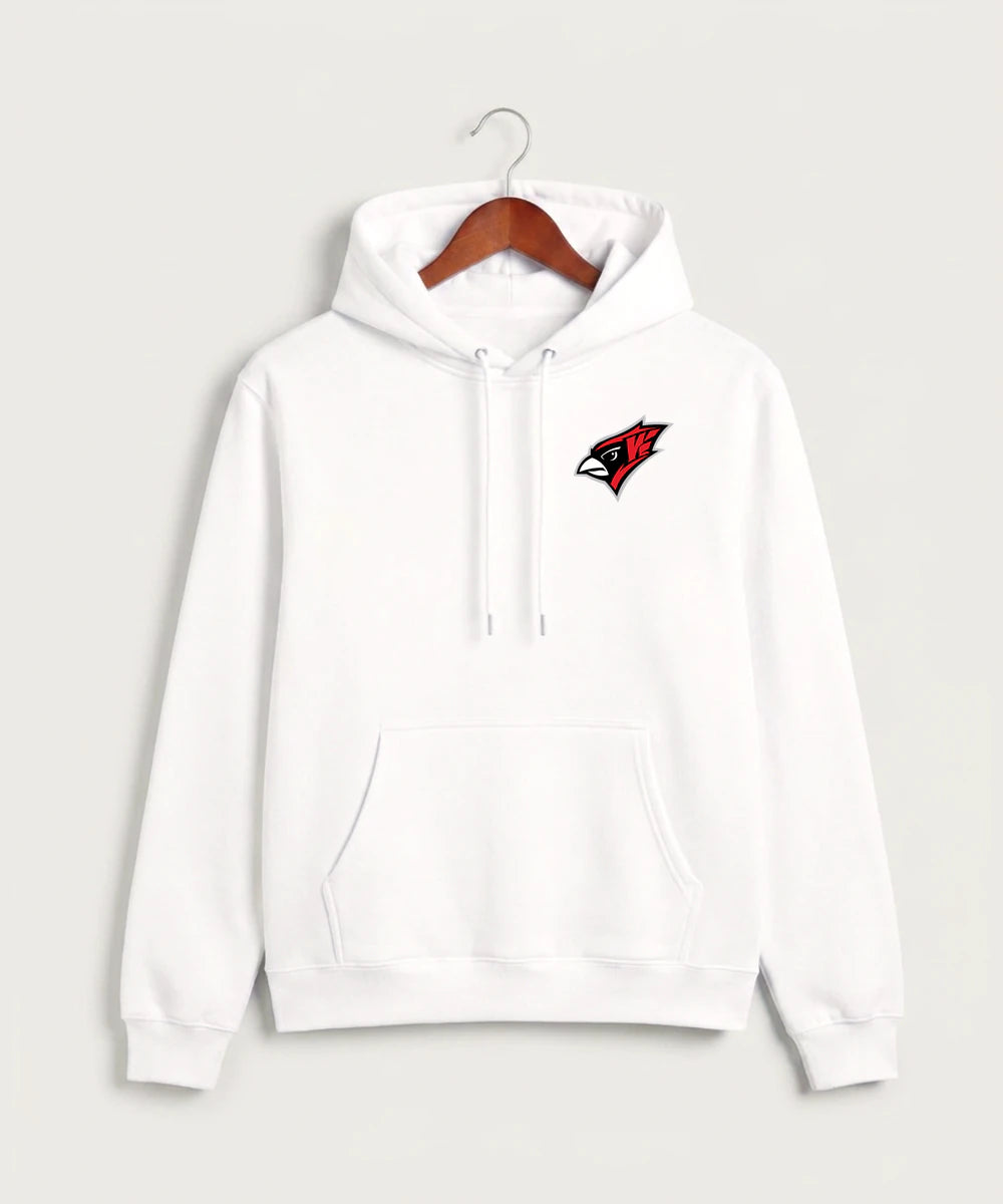 Willmar High School Athletics - White Hoodie Value - Left Chest