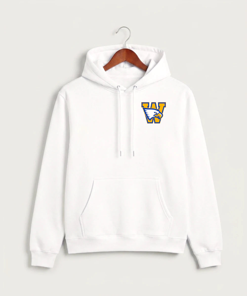 Windom Area High School Volleyball (Girls) - White Hoodie Value - Left Chest