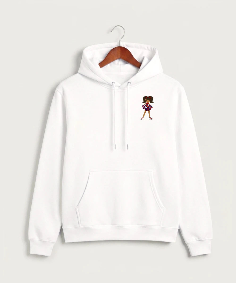 Independence High School Cheer Team - White Hoodie Value - Left Chest