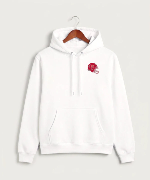 Duluth East High School Football (Boys) - White Hoodie Value - Left Chest