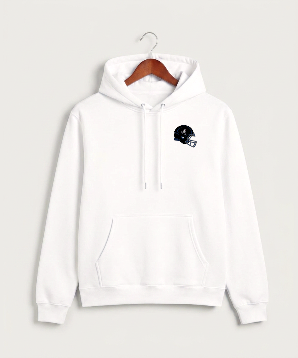 Heron Lake-Okabena High School Football (Boys) - White Hoodie Value - Left Chest