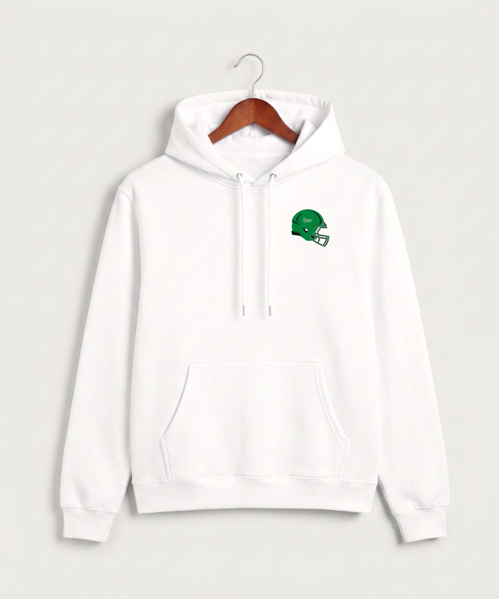Holdingford High School Football (Boys) - White Hoodie Value - Left Chest