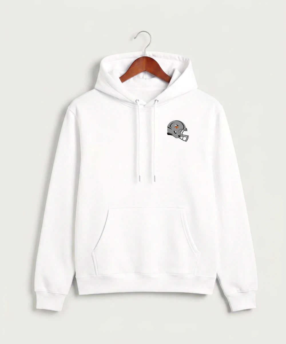 Littlefork Big Falls High School Football (Boys) - White Hoodie Value - Left Chest