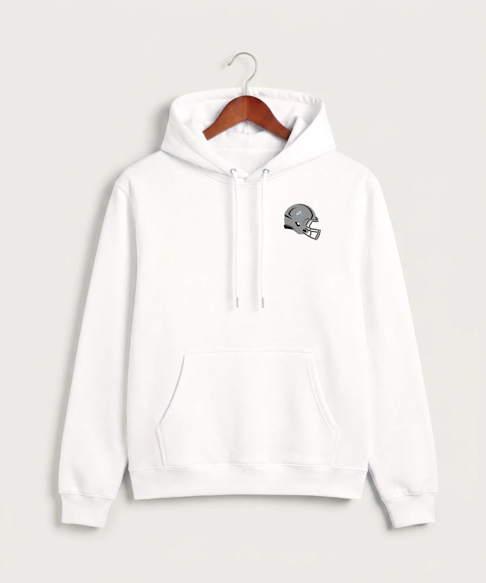 Long Prairie Grey Eagle High School Football (Boys) - White Hoodie Value - Left Chest