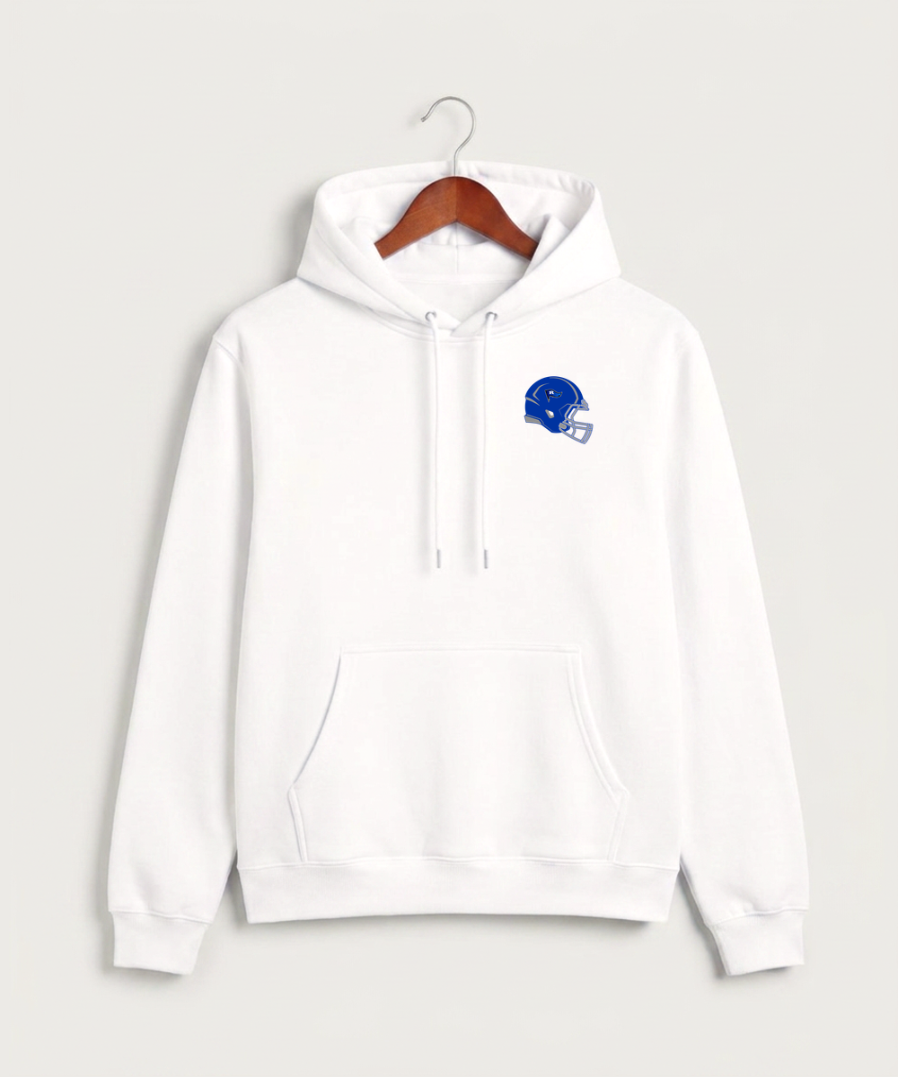 Red Lake County Central Football (Boys) - White Hoodie Value - Left Chest