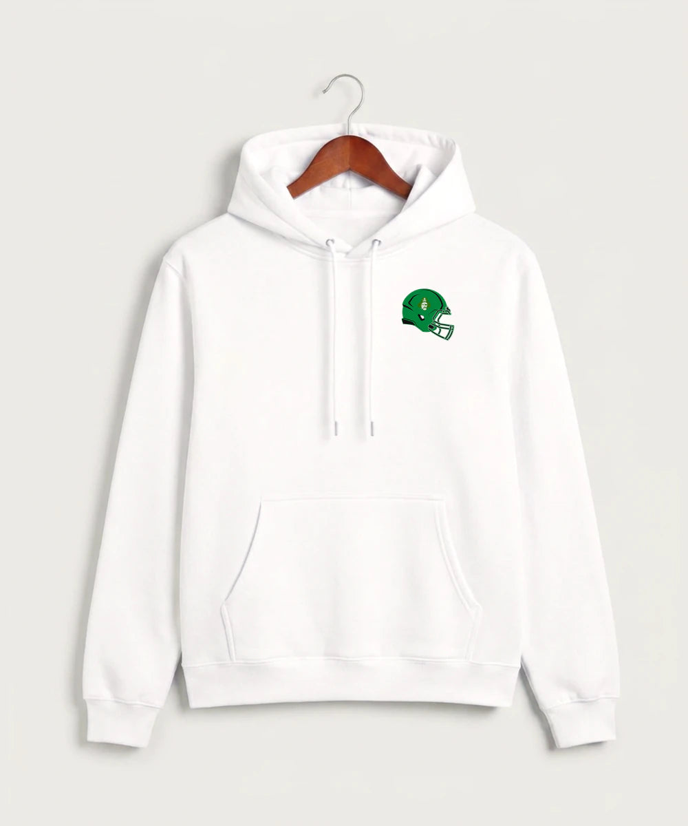 Verndale High School Football (Boys) - White Hoodie Value - Left Chest