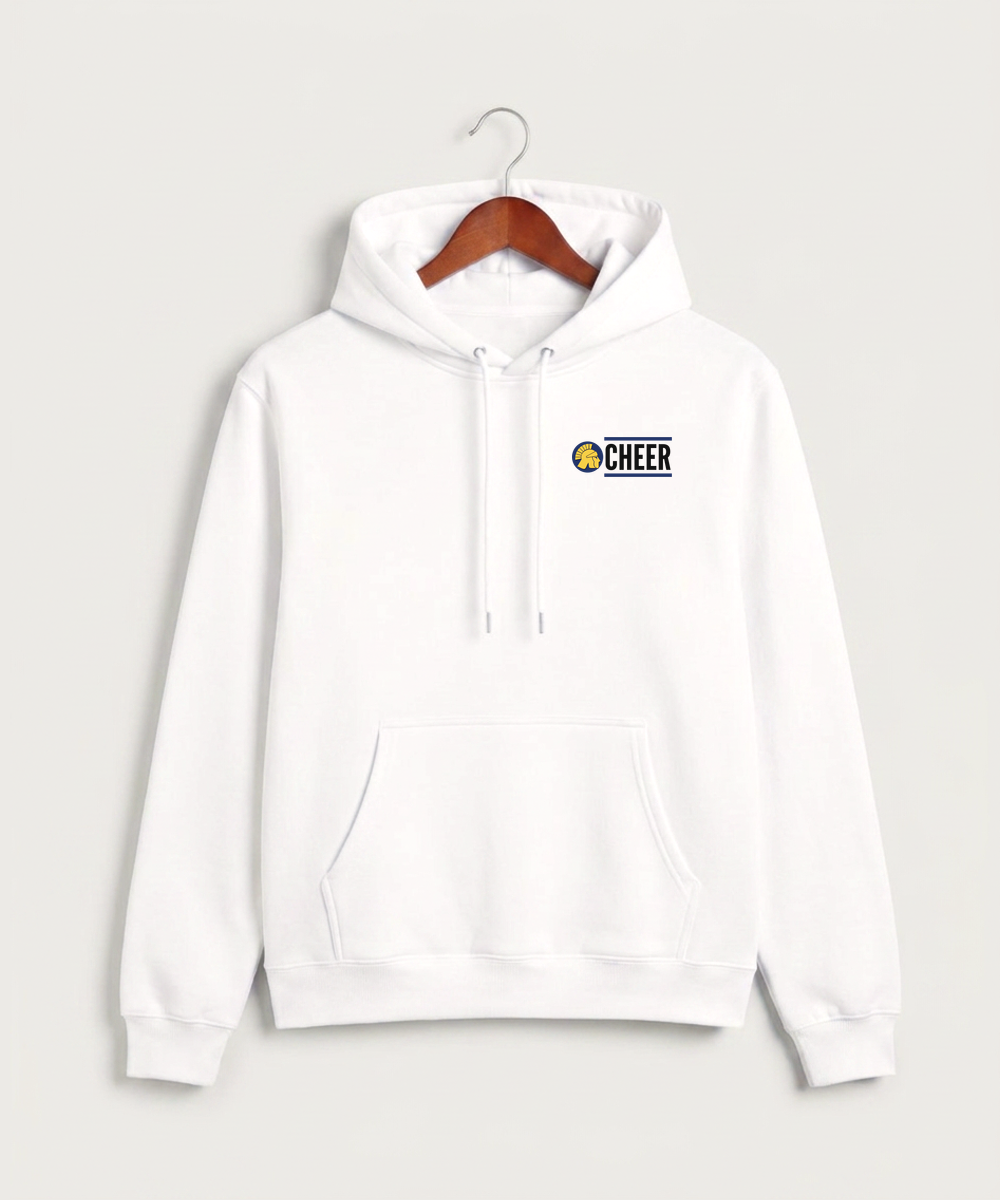 Wausau West High School Cheer - White Hoodie Value - Left Chest