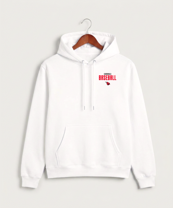 Forreston Baseball - White Hoodie Value - Left Chest