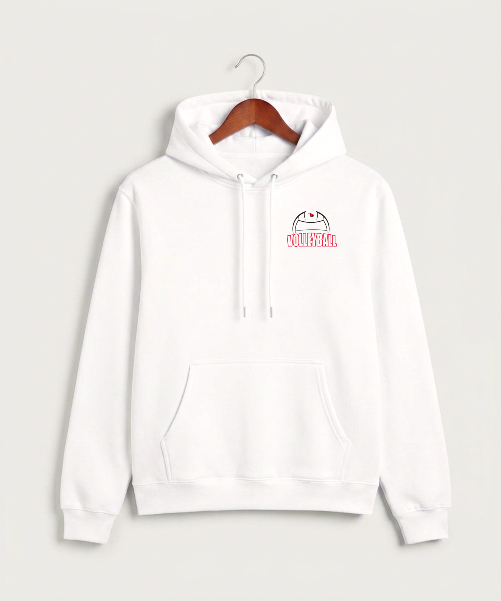 Forreston Volleyball - White Hoodie Value - Left Chest