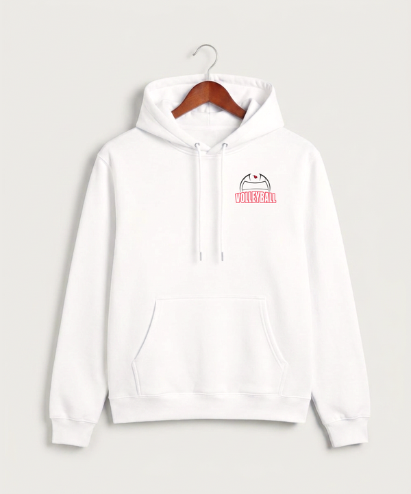Forreston Volleyball - White Hoodie Value - Left Chest