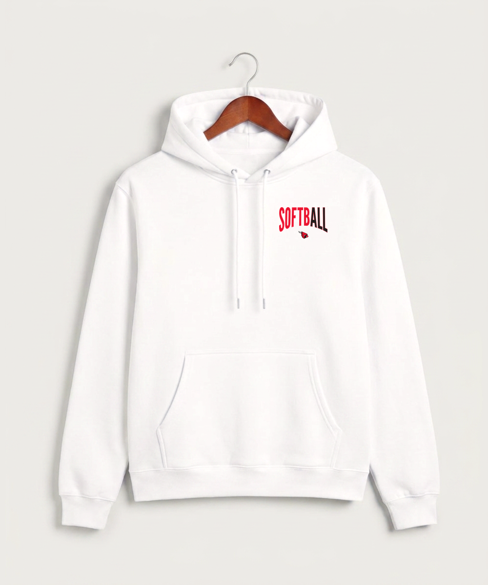 Forreston Softball - White Hoodie Value - Left Chest