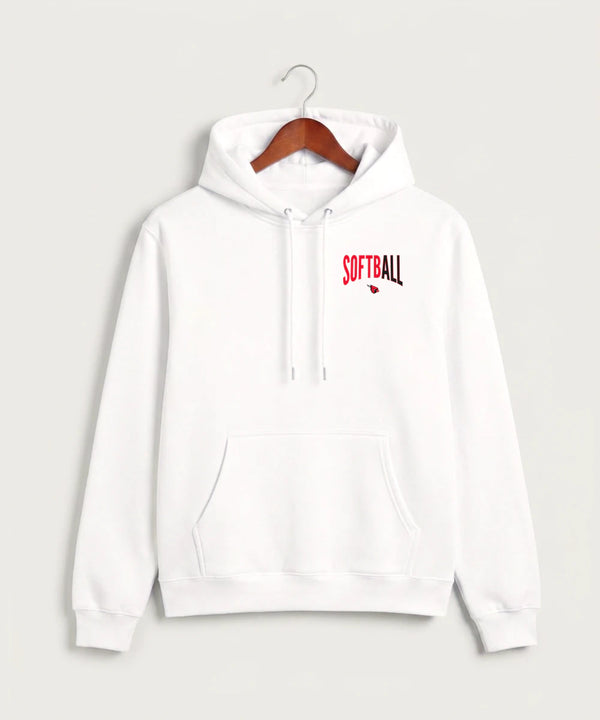 Forreston Softball - White Hoodie Value - Left Chest