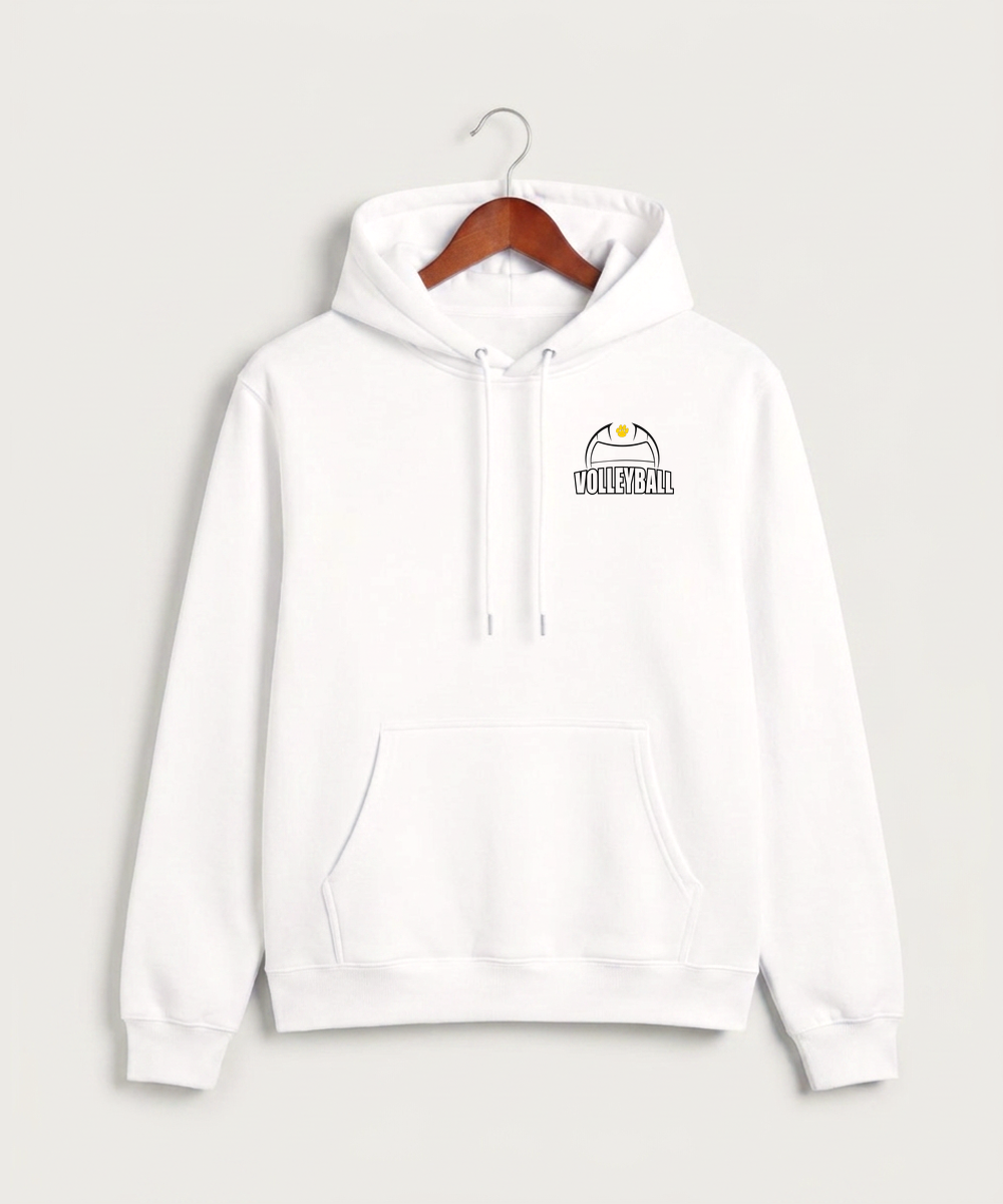 Plainview Elgin Millville H S Volleyball (Girls) - White Hoodie Value - Left Chest