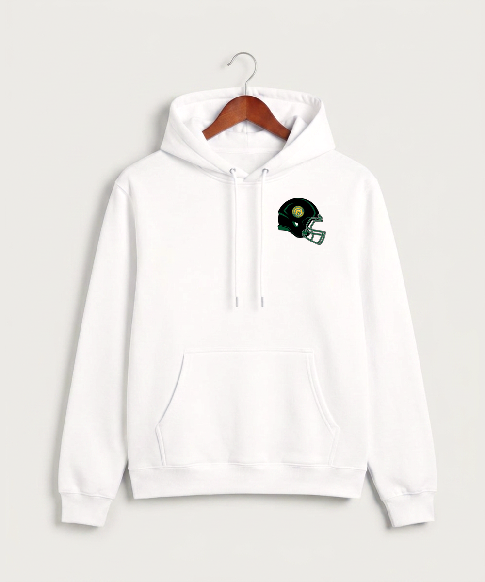 Rushford Peterson High School Football (Boys) - White Hoodie Value - Left Chest