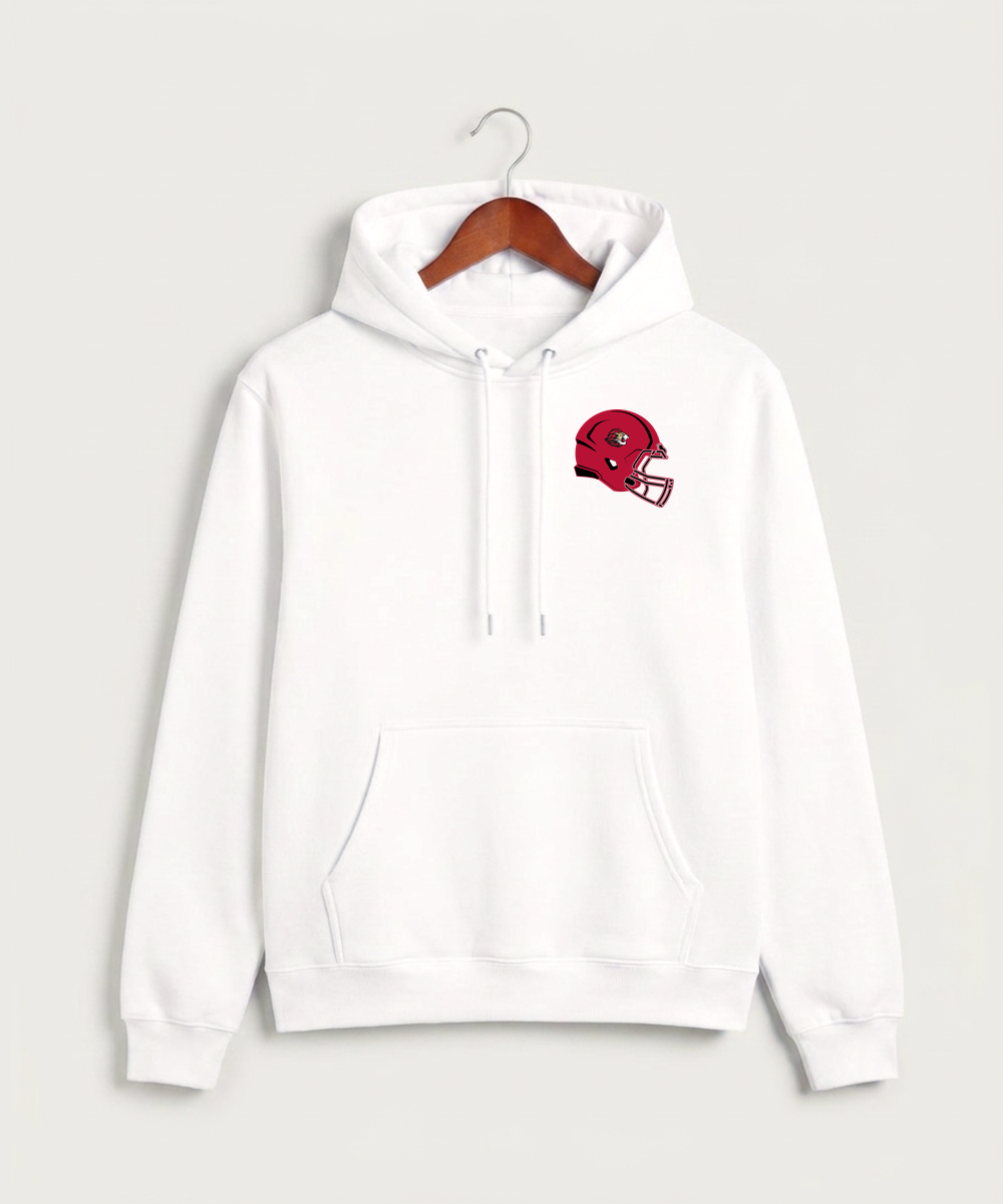 Spring Grove High School Football (Boys) - White Hoodie Value - Left Chest