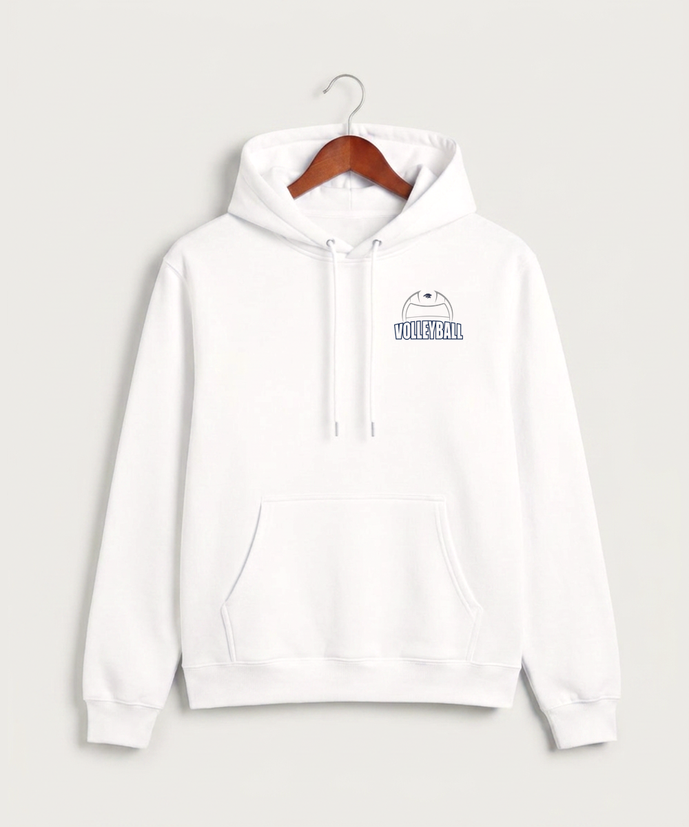 Zumbrota Mazeppa High School Volleyball (Girls) - White Hoodie Value - Left Chest