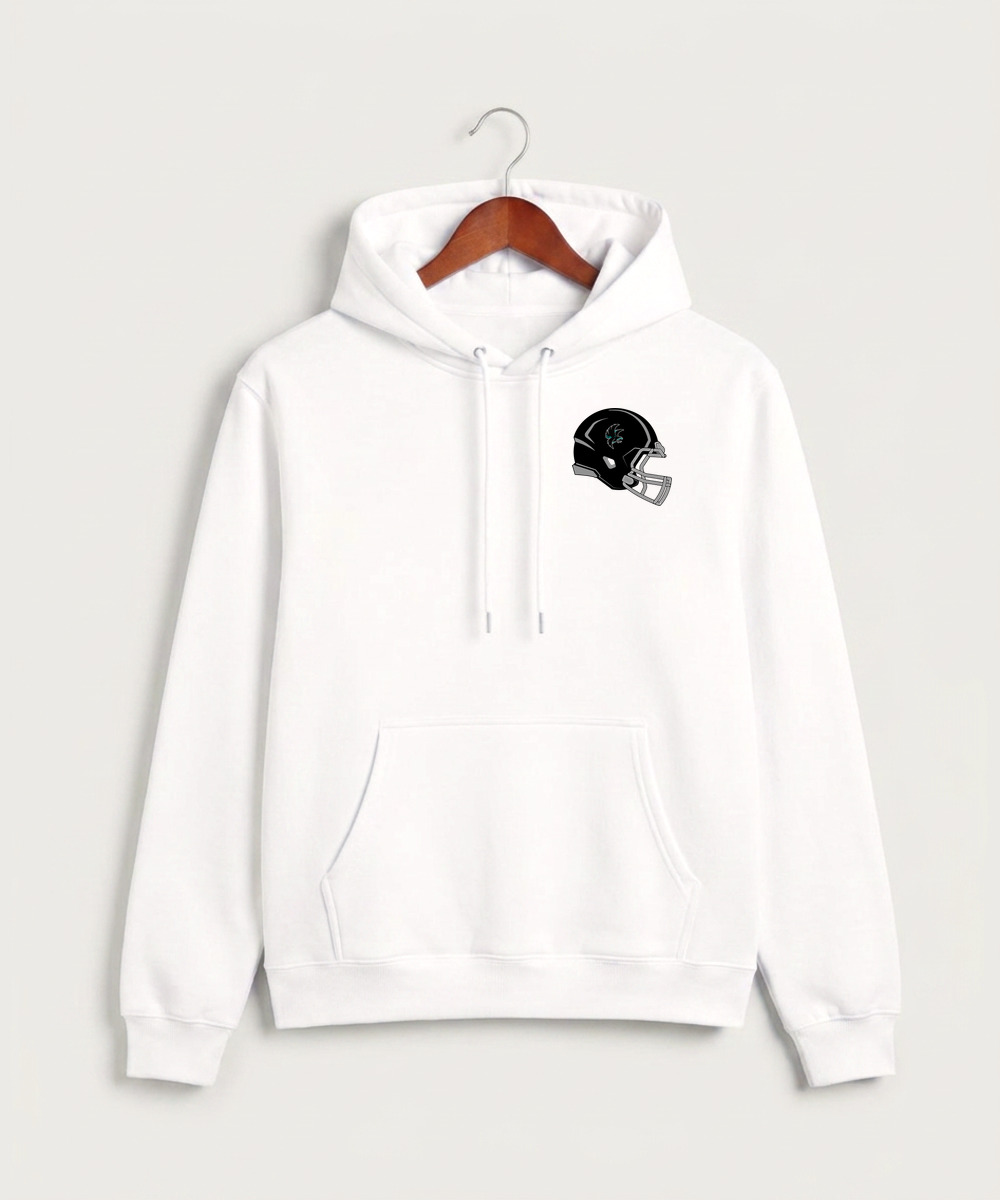 Alden-Conger-Glenville Emmons High School Football (Boys) - White Hoodie Value - Left Chest
